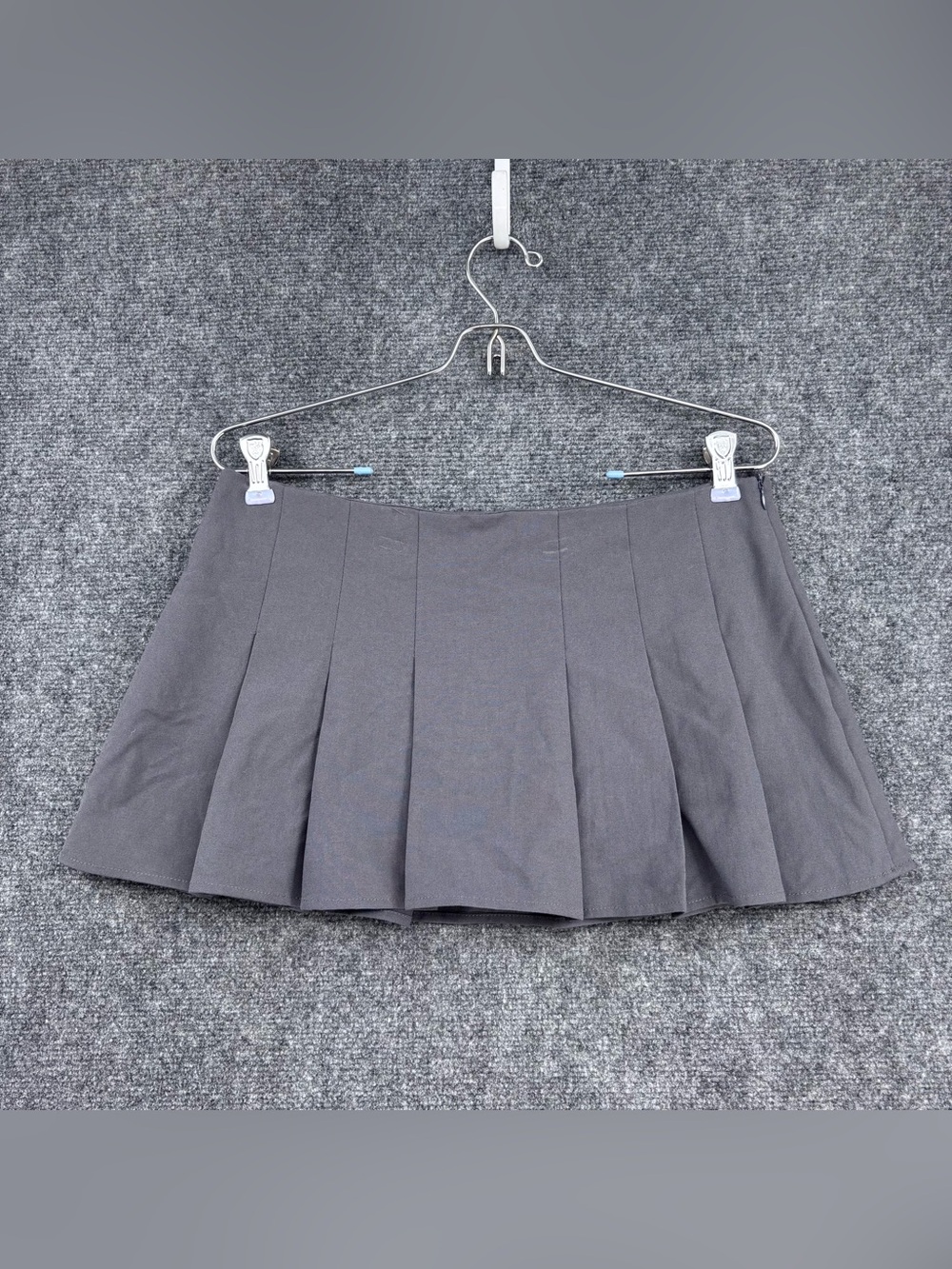 Finesse Gray Pleated Kawaii Tennis Prep Micro Mini Skirt Women’s M